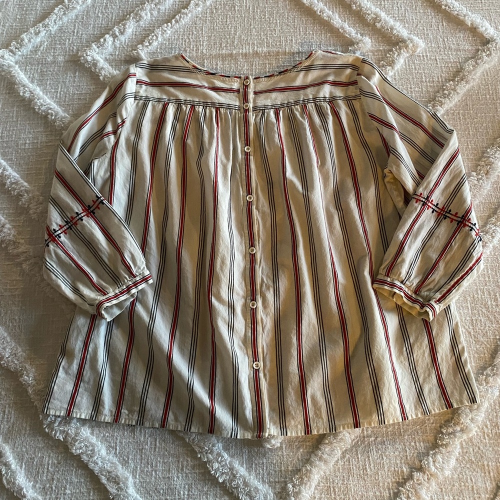 SOLD Embroidered Button-back Top - Picture 4 of 4